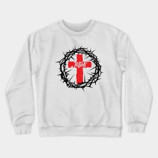 Crown of thorns, Jesus cross Crewneck Sweatshirt